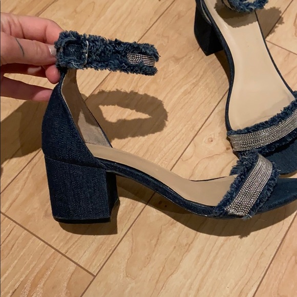 Cute denim sandal heels - Picture 4 of 4